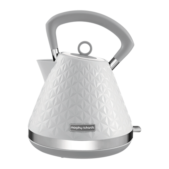 Click to view product details and reviews for Morphy Richards Vector White Pyramid Kettle 15l 3kw Rapid Boil Limescale Filter Traditional Kettle 108134.