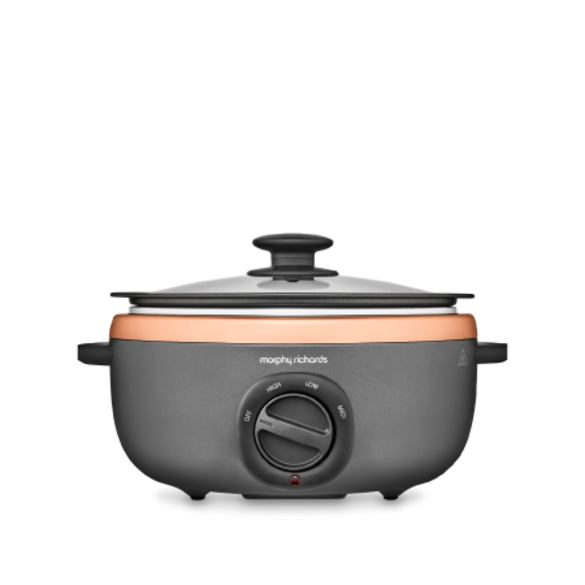 Morphy Richards Morphy Richards 460022 Sear and Stew 3.5 Litre Oval Slow Cooker Titanium 