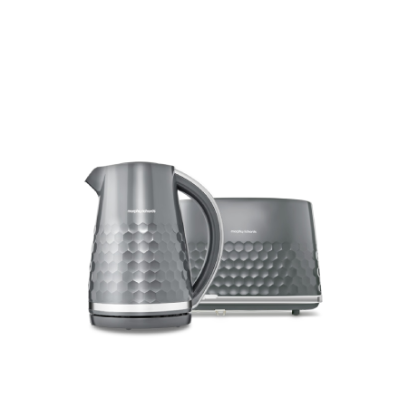 Morphy Richards Hive Grey Kettle Toaster Set Hive Jug Kettle 108273 With Hive 2 Slice Toaster 220033