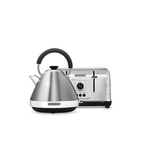 Click to view product details and reviews for Morphy Richards Venture Stainless Steel Kettle Toaster Venture Pyramid Kettle 100130 With Venture 4 Slice Toaster 240130.